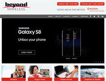 Tablet Screenshot of beyondwireless.ca