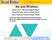 Tablet Screenshot of beyondwireless.net